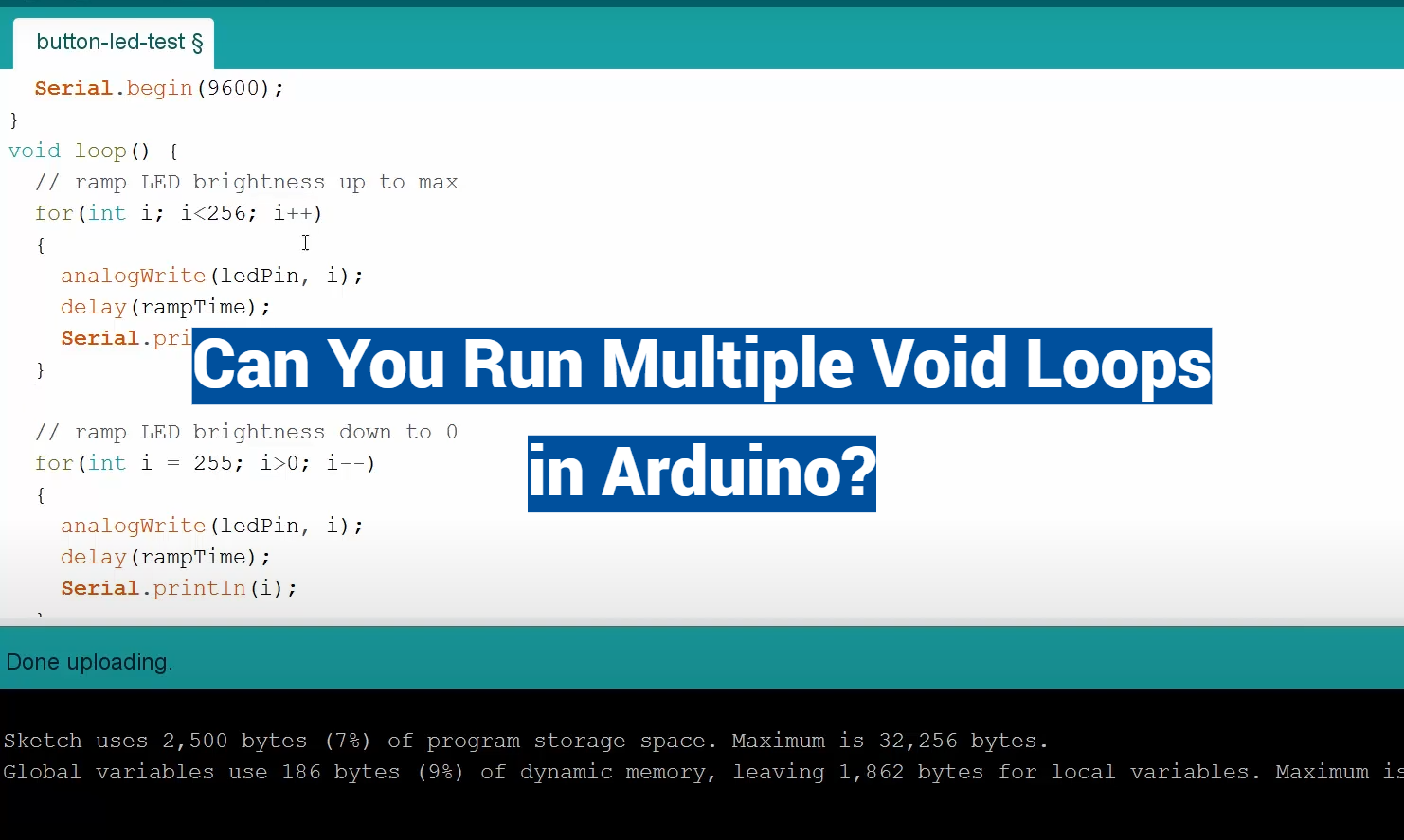 Can You Run Multiple Void Loops in Arduino?