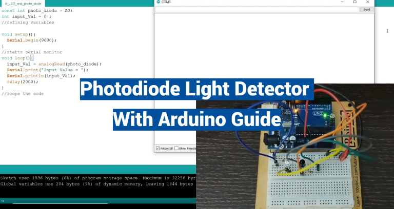 Photodiode Light Detector With Arduino Guide