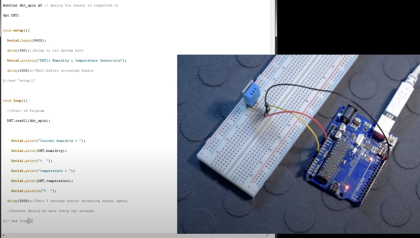 How to Connect DHT11 Sensor With an Arduino? - Technetron Electronics