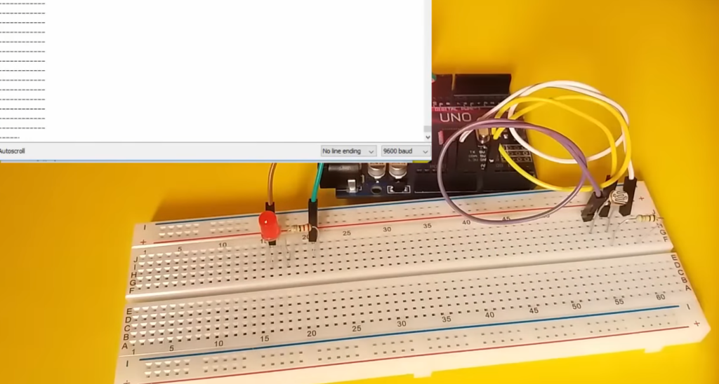 Interfacing Photoresistor (LDR) Sensor with Arduino: