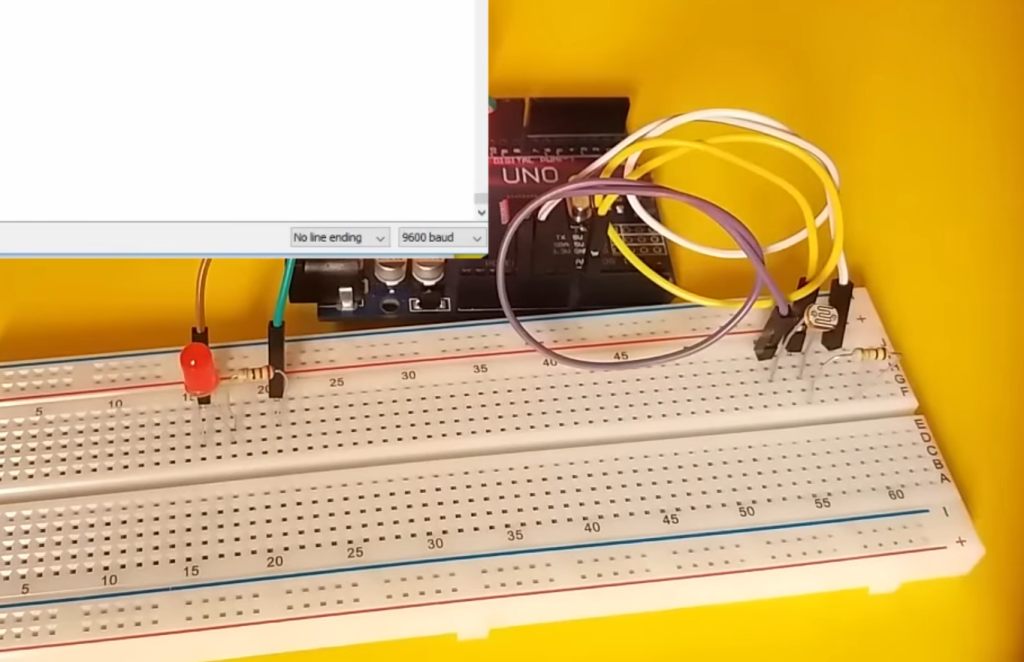 Interfacing LDR Sensor with Arduino: