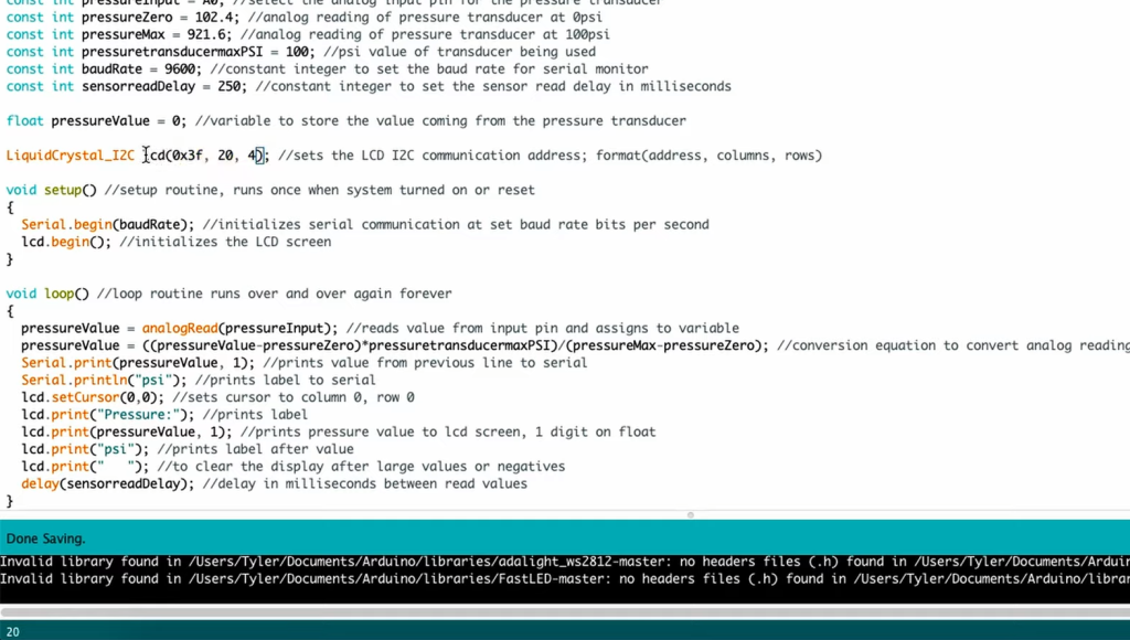 Arduino Pressure Measuring and Logging: