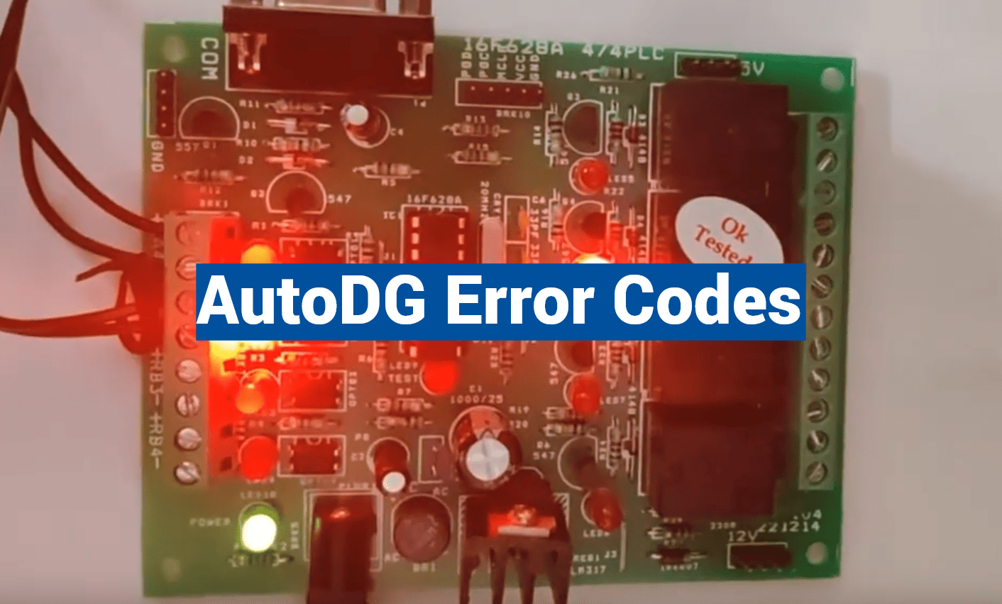 AutoDG Error Codes
