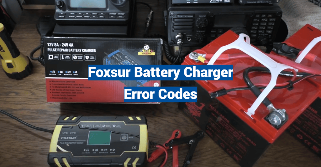 Foxsur Battery Charger Error Codes