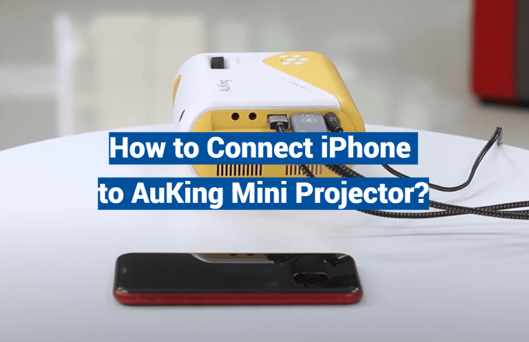 How to Connect iPhone to AuKing Mini Projector?