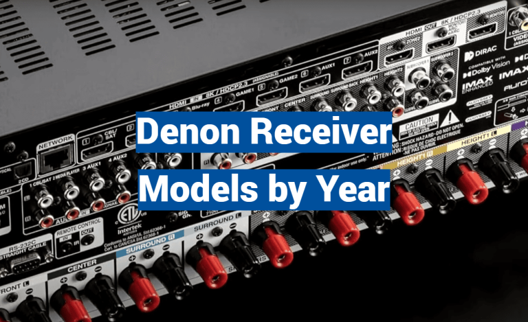 Denon Receiver Models by Year