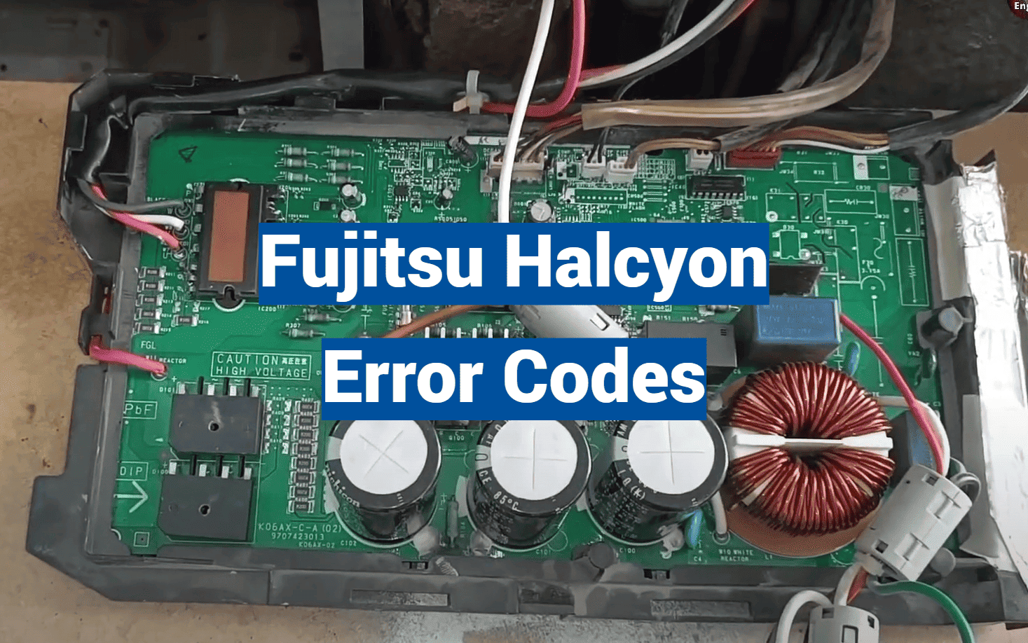Fujitsu Halcyon Error Codes
