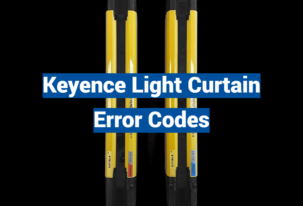 Keyence Light Curtain Error Codes