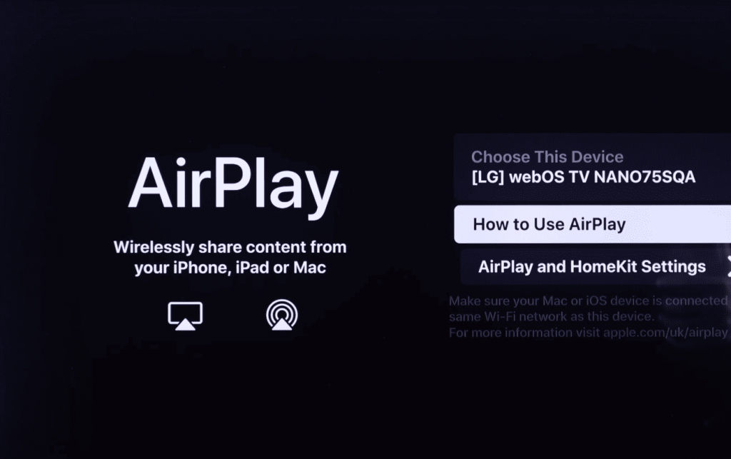 Understanding the AirPlay Functionality on LG TVs