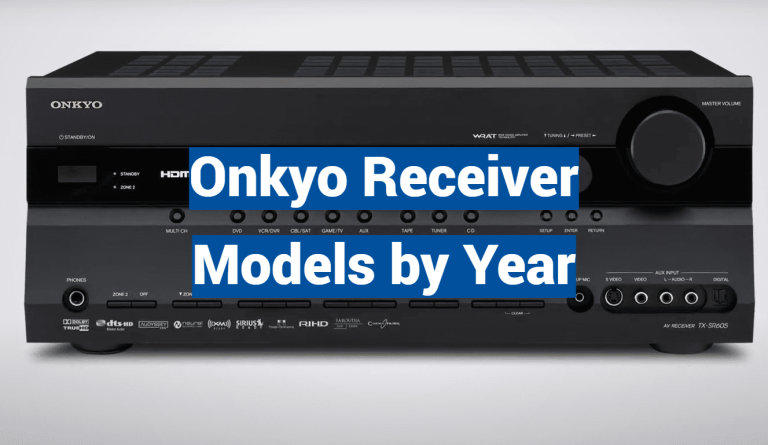 Onkyo Receiver Models by Year