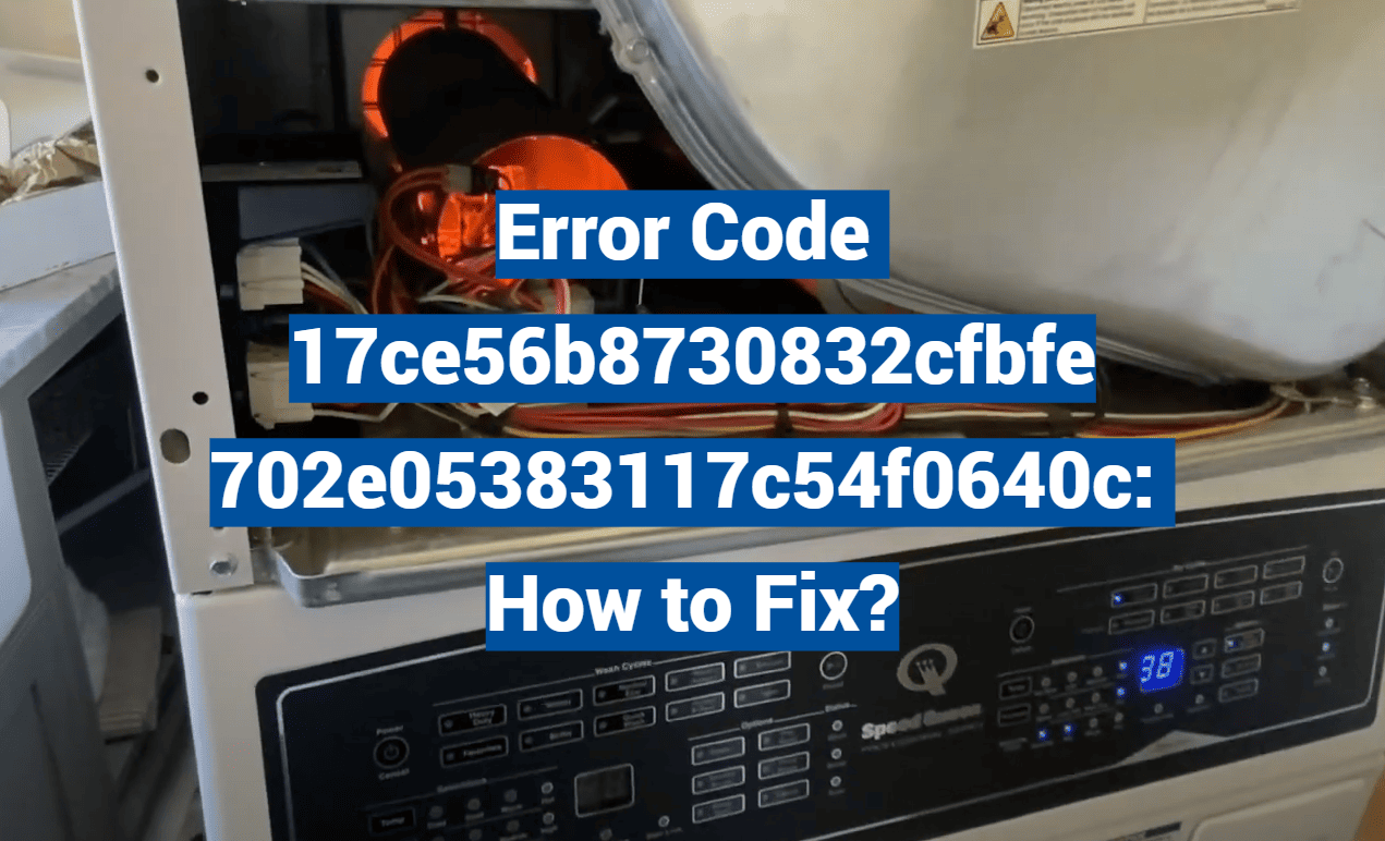 Speed Queen Dryer Error Codes