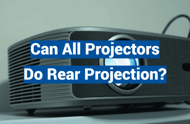 Can All Projectors Do Rear Projection?