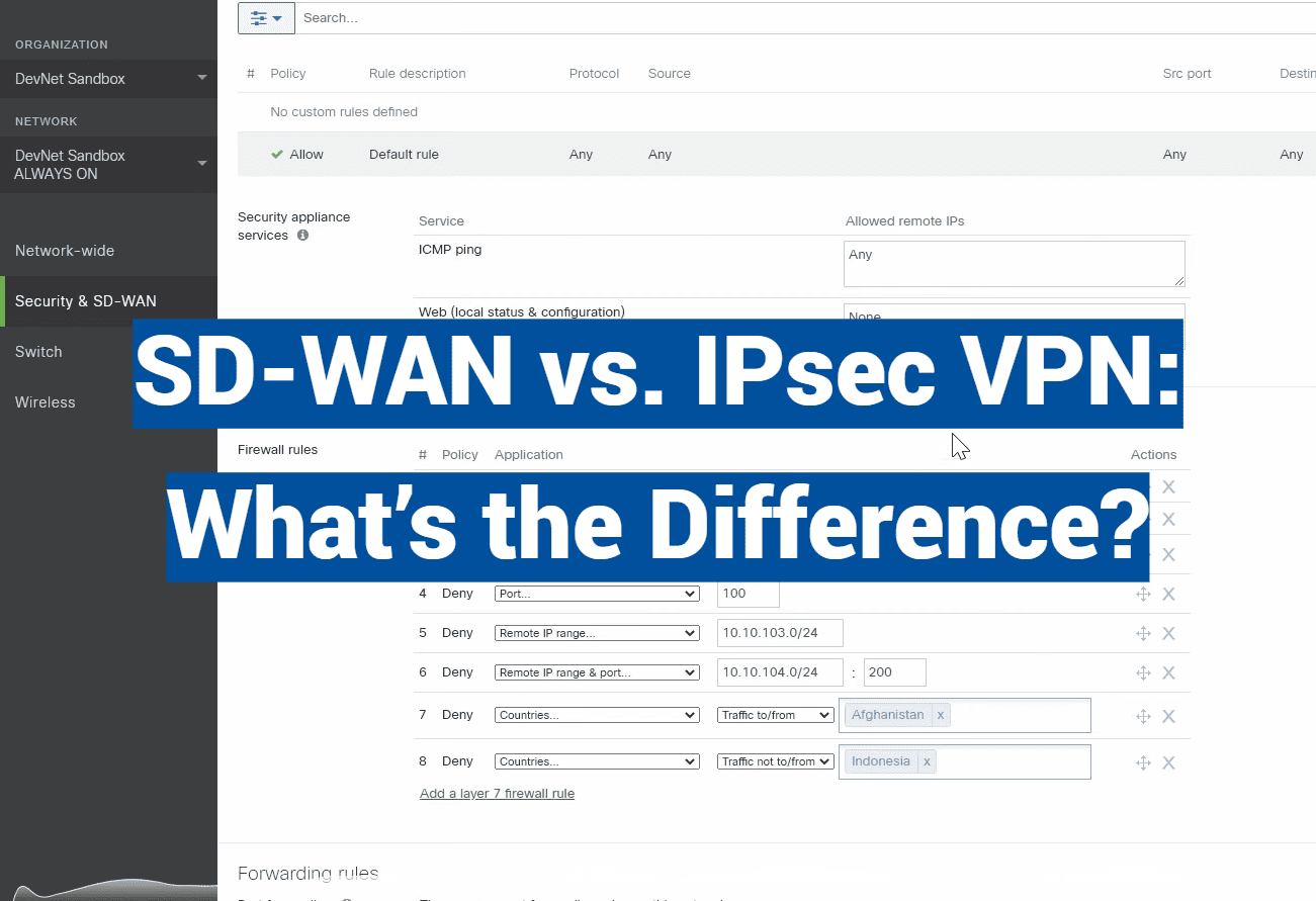 SD-WAN vs. IPsec VPN: What’s the Difference?