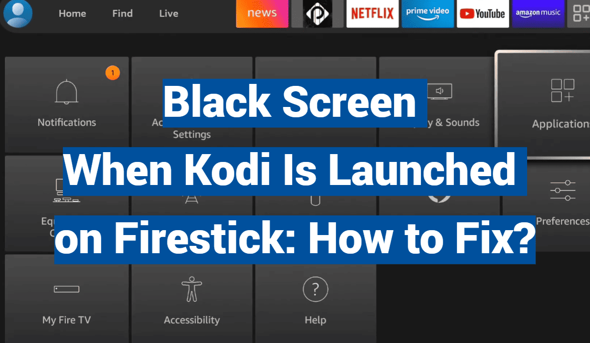 Black Screen When Kodi Is Launched on Firestick: How to Fix?